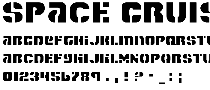 Space Cruiser Light font